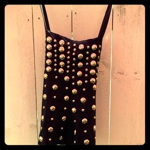 Sexy, beaded, tank top.  Great with slim skirt.